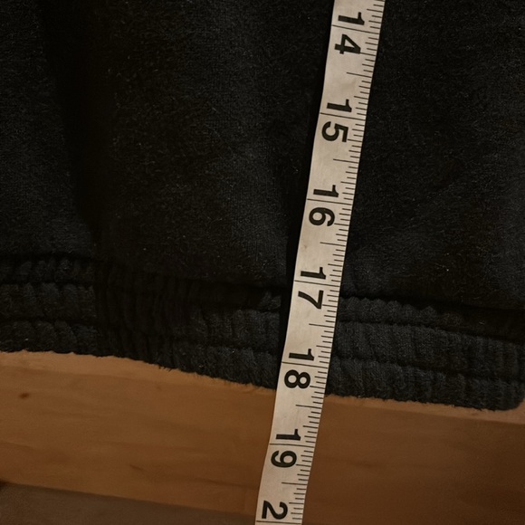 Victoria's Secret PINK size small crop top sweatshirt hoods black clover - Picture 8 of 9